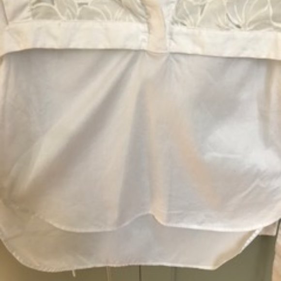 BCBG Maxazria High-Low Blouse with Lace Detail - Picture 10 of 13